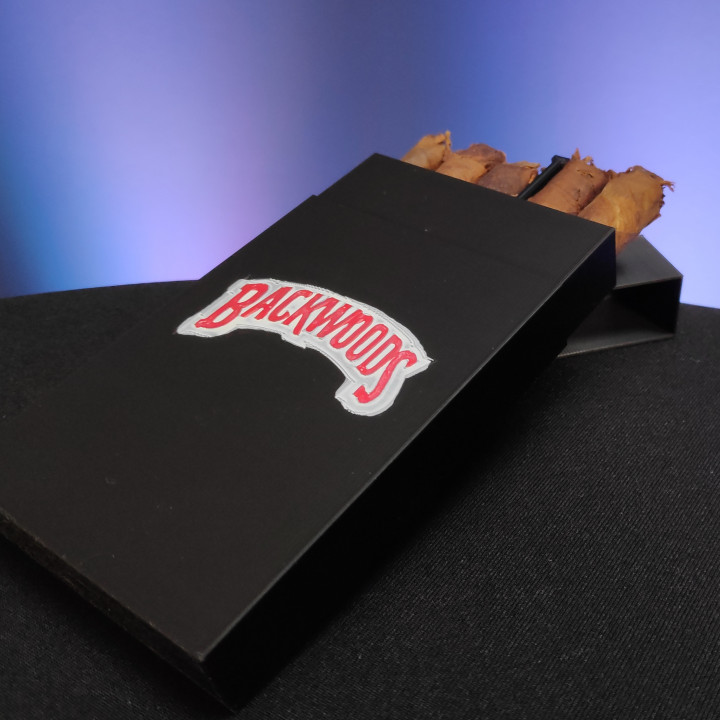 3D Printable Cigar Case for Backwoods Brand Hand-Rolled Cigars by Robbie  Ferguson