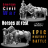 Horses at rest - Epic History Battle of American Civil War -15mm scale image