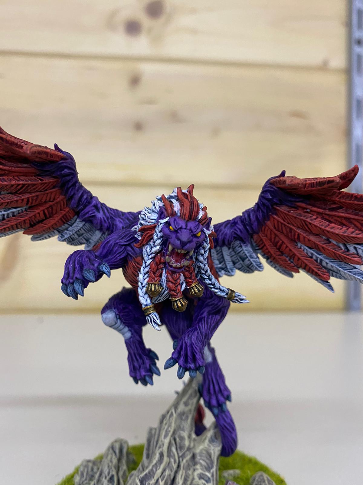 3D Printable Agata on Proudmane the Winged Lion (Hero & Beast) by 