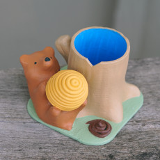 Picture of print of Bear Cub Pen Holder This print has been uploaded by Philippe Barreaud