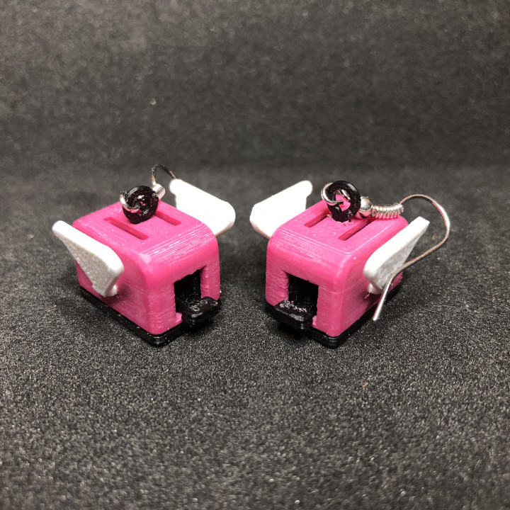 Flying Toaster Earrings