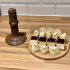 Round Wooden Cake Stand and Dessert Pedestal Display Stand (3 Size of Plate) image