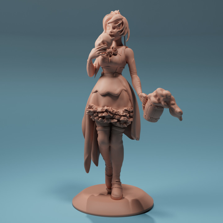 $5.00Mischievous anime girl 3D print model female
