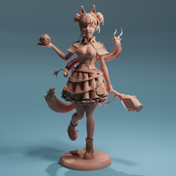 $9.00Ayla - wizard anime girl female Character 3D print model