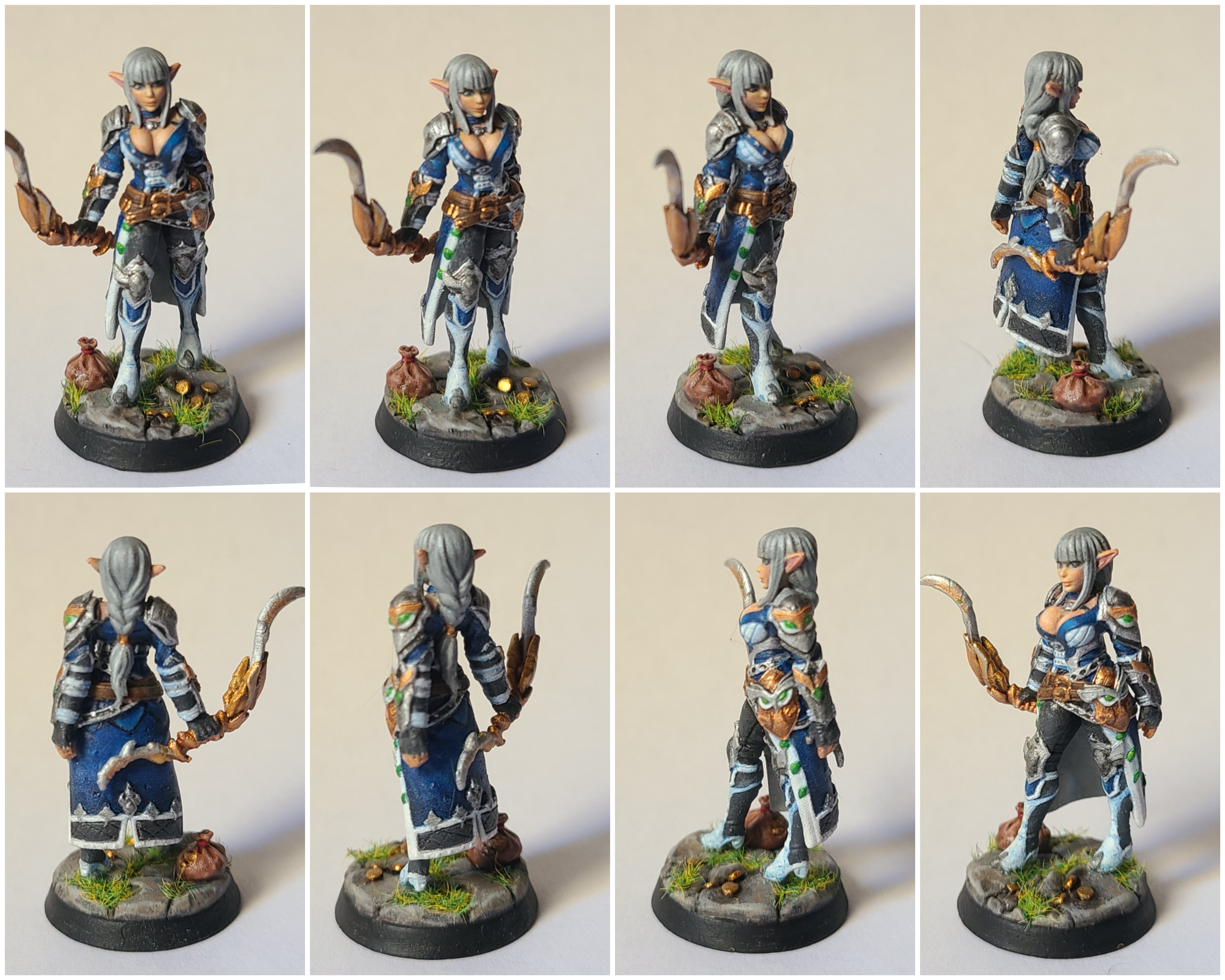 28mm by RN Estudio Female Archer 32mm Mirvielle DnD, D&D,  Warhammer Miniatures for Dungeons and Dragons RPG Mini