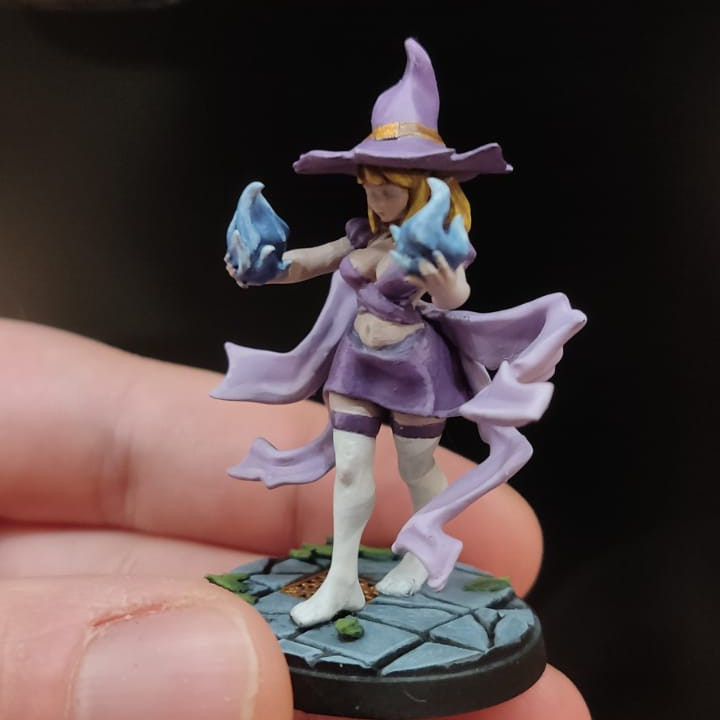 3D Print of Veena - Elf Mage- 32mm - DnD - by stefanobonazza