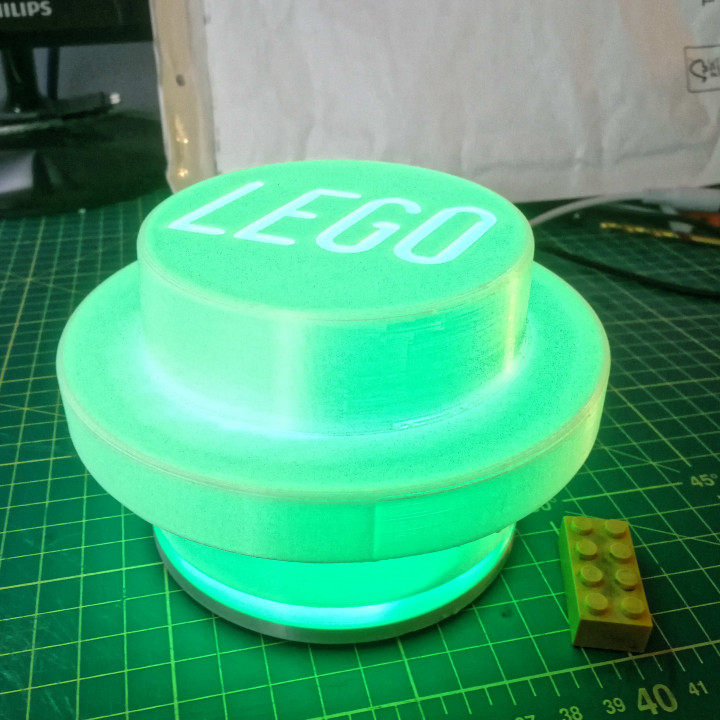 Led lamp Lego stud