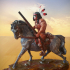 Native Sioux Warrior Rider image
