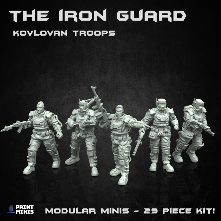 $16.00The Iron Guard of Kovlova - Modular Troops - The Iron Guard Collection