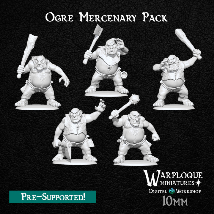 $8.0010mm Scale Ogre Mercenary Pack