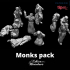 Monks pack - 28mm for wargame image