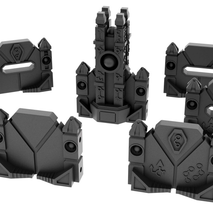 $3.45Undying lords defence walls/barricades and energy towers tabletop terrain
