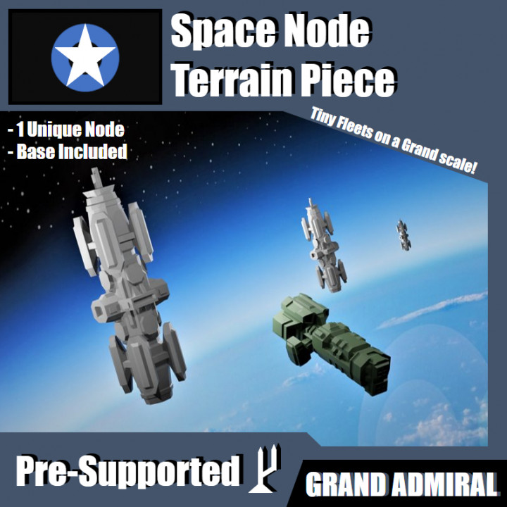 $2.50SCI-FI Ships Terrain Pack - Space Node - Presupported