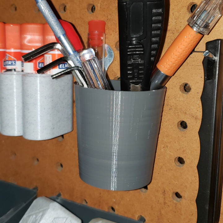 Pegboard Tool/Pen Holder Cup