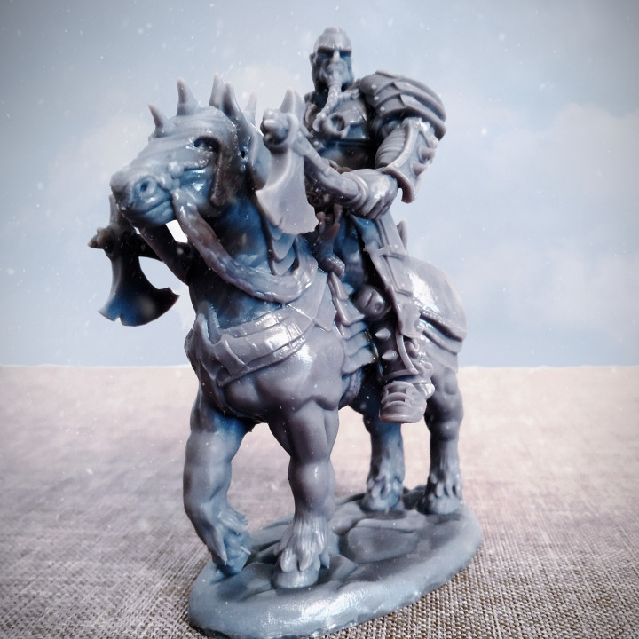 Barbarian Champion on Horseback
