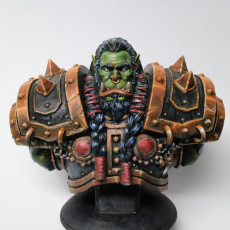 Picture of print of Orc Warchief Bust - Pre-Supported