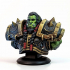 Orc Warchief Bust - Pre-Supported print image