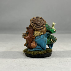 Picture of print of Tortle Merchant Miniature - Pre-Supported