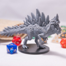 Picture of print of Crystaline Spinosaurus Miniature - Pre-Supported