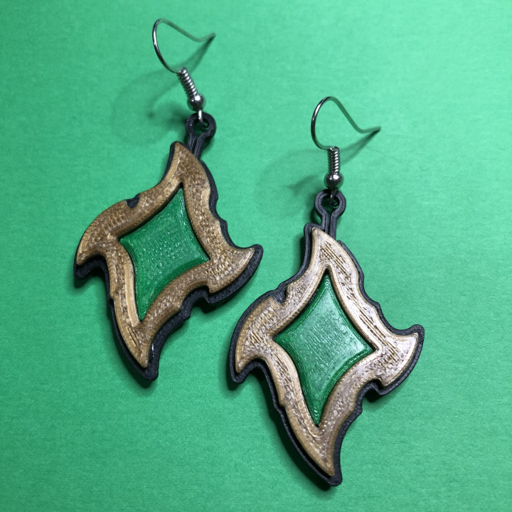 WoW Shadowlands Necrolords Emblem Earrings