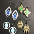 WoW Shadowlands Night Fae Emblem Earrings image