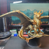 Gold dragon print image