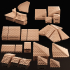 Church and Temple Roof Building Tiles - OpenLOCK Modular Terrain image
