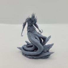 Picture of print of Sea Monster 75mm amd 32mm pre-supported