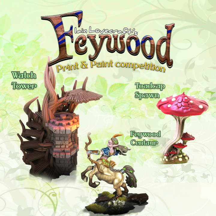 Iain Lovecraft's Feywood print and paint competition