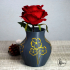 Vase with golden flowers single and MMU image
