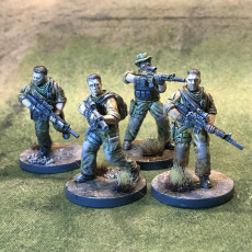 Picture of print of Special Forces / Black Ops Soldiers with Modular Heads