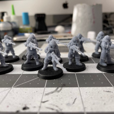 Picture of print of Lunar Auxilia Halfling Snipers - Presupported