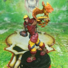 Picture of print of IRON GROUFF - Legendary Human fantasy football Star player