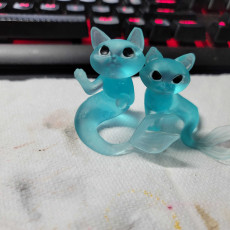 Picture of print of Cute Mer Cats (Purrmaids!)