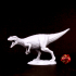 Allosaurus 3 poses mounted image