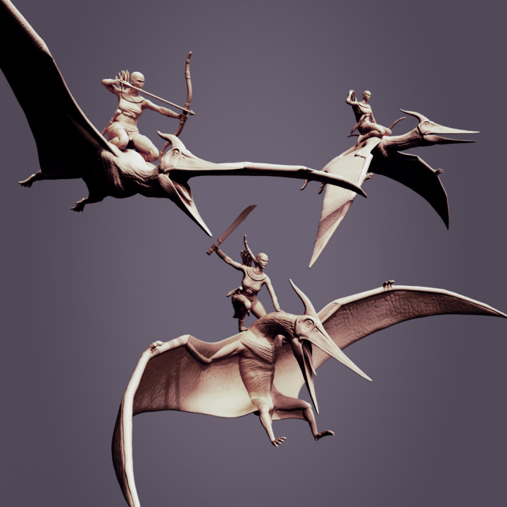Pterodactylus 3 poses mounted's Cover