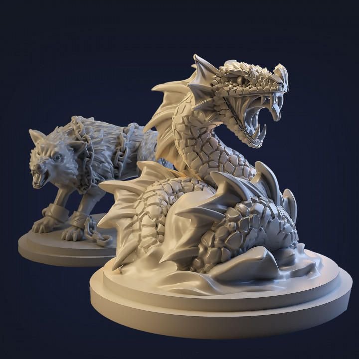 Fenrir y Jormungandr - 3D Printing Files's Cover
