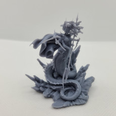 Picture of print of Medusa heroic miniature 32mm and 75mm pre-supported