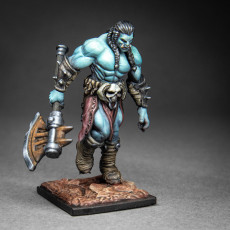 Picture of print of Razbok The Barbarian - Idle and Action Pose