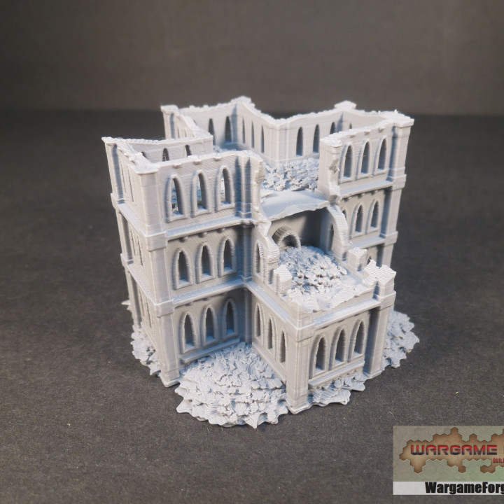 War Game Terrain Gothic Epic Ruined Building 7 