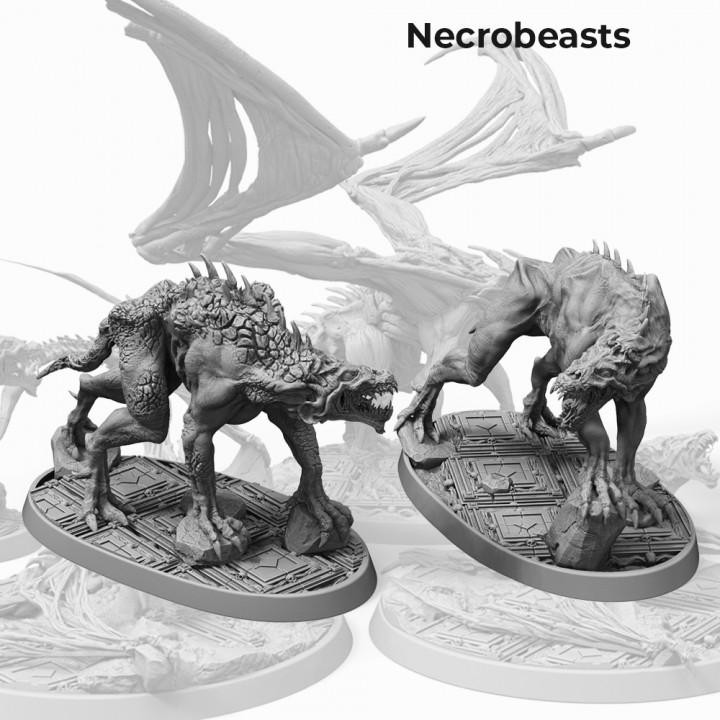 2 x Undead Necrobeast - Presupported's Cover