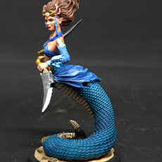 Picture of print of Naga female warriors set 32mm pre-supported