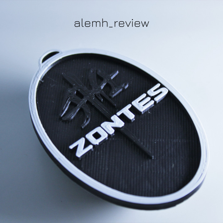 3D Printable Zontes Keychain by Alessandro Mandrich