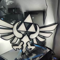 Picture of print of Hyrule Royal Family Crest LED Sign/Lamp