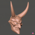 Devil Mask - Satan Mask - samurai Mask - Halloween cosplay 3D print model image