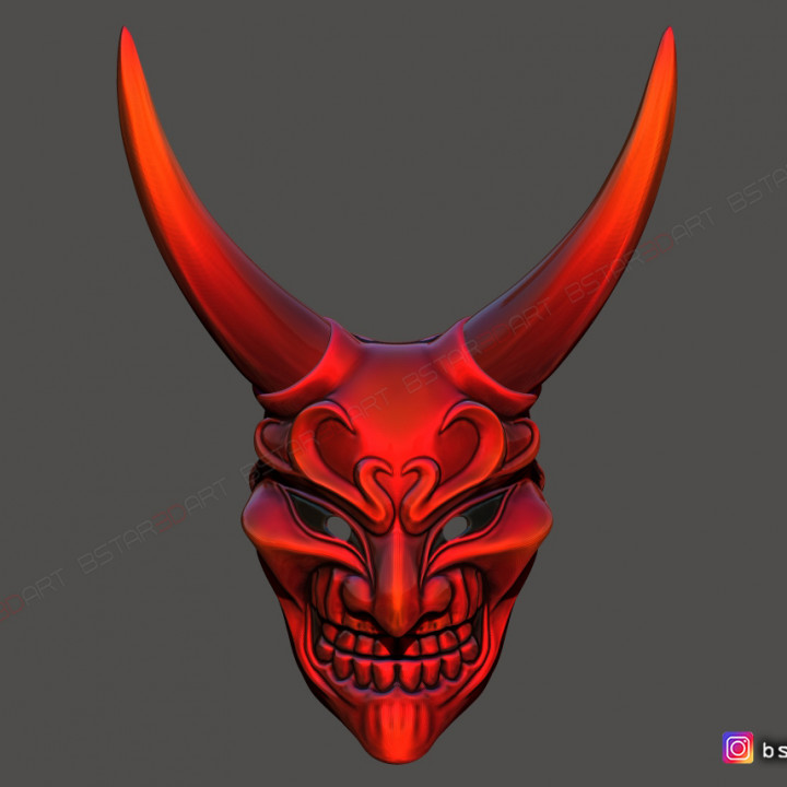 $25.00Devil Mask - Satan Mask - samurai Mask - Halloween cosplay 3D print model