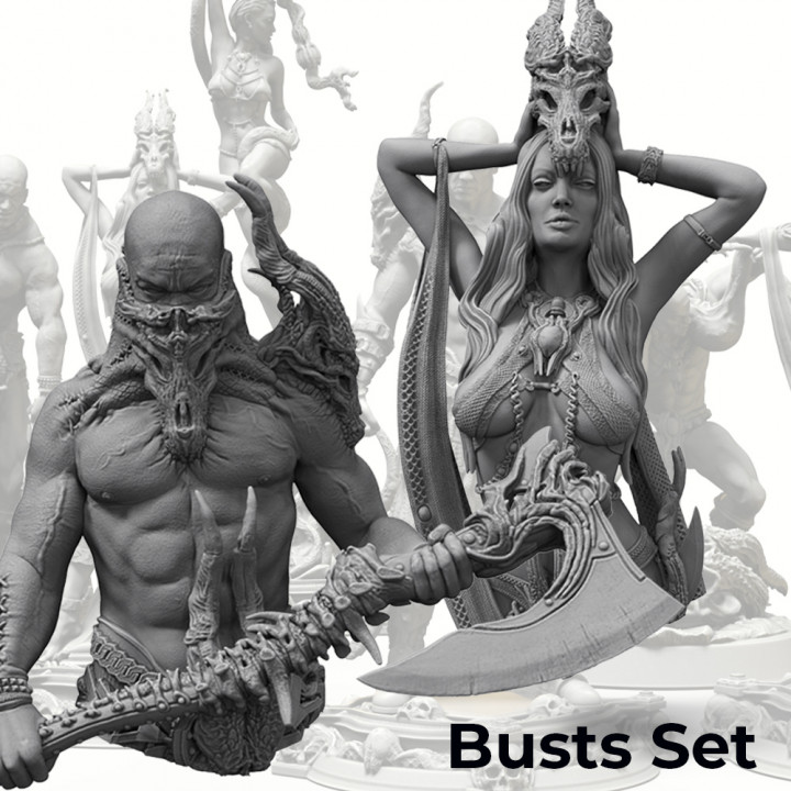 Bust s Set + stands (Presupported)'s Cover