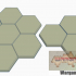 Blank 4 and 7 Hex Tile Clusters, Hex Map Scale image