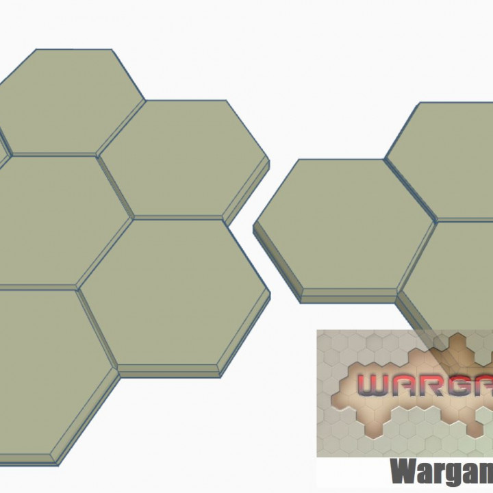 $3.00Blank 4 and 7 Hex Tile Clusters, Hex Map Scale
