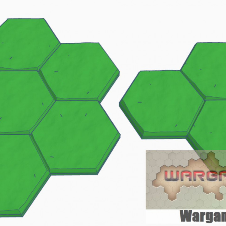 $3.00Open Ground 4 and 7 Hex Tile Clusters, Hex Map Scale